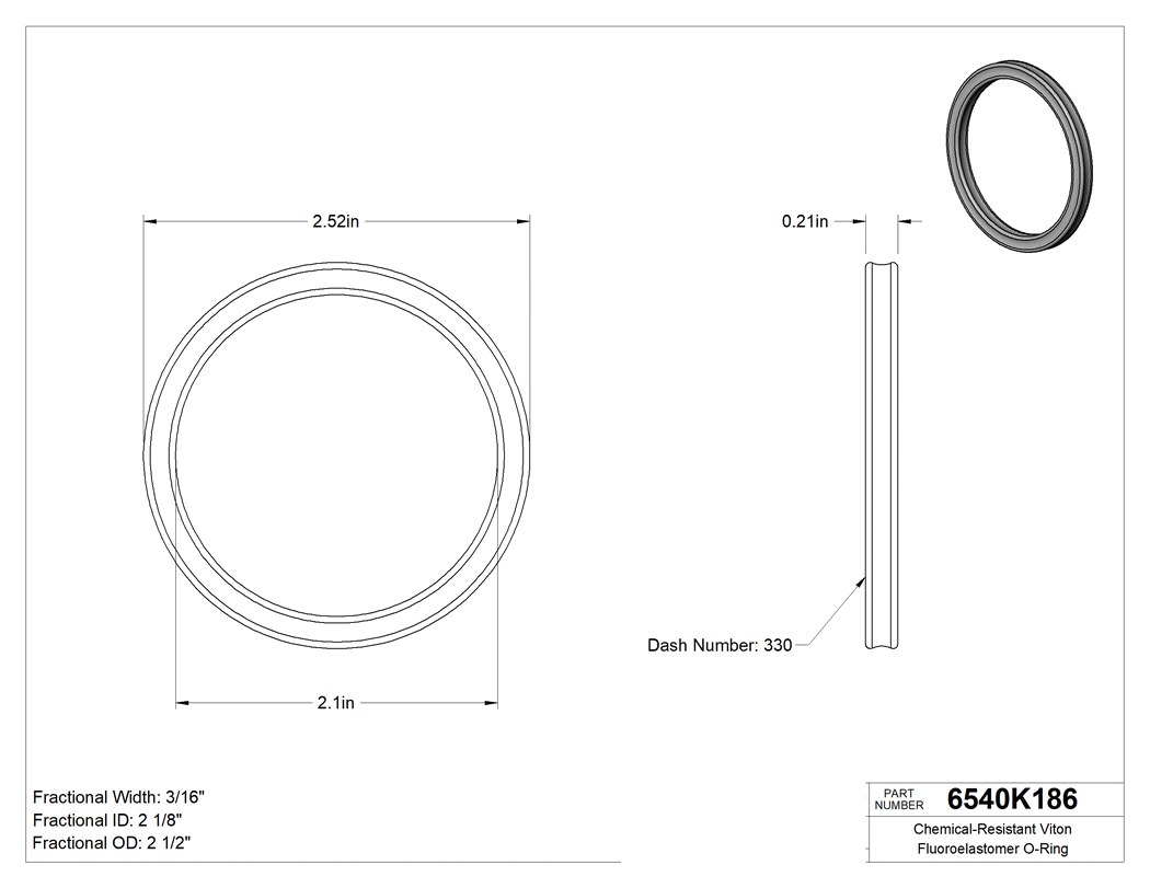 Technical drawing - 6540K186